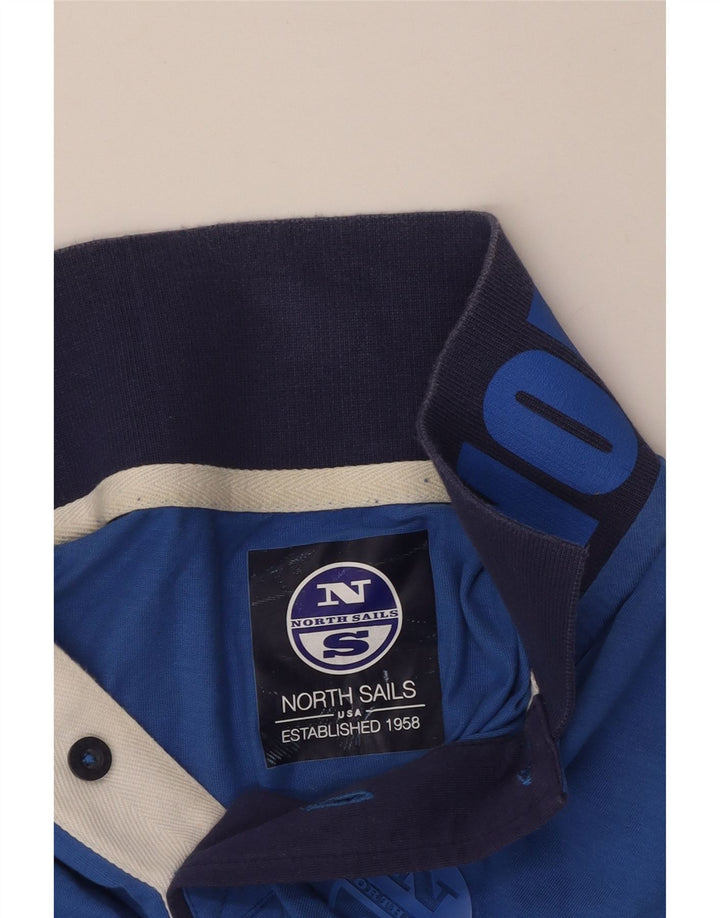 NORTH SAILS Polo gráfico para hombre azul pequeño