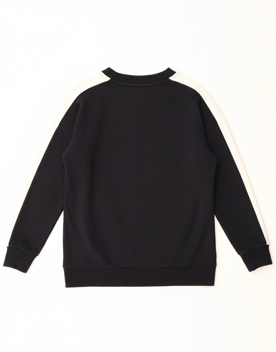 PUMA Mens Sweatshirt Jumper XS Black Colourblock Cotton
