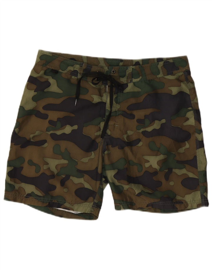 SUNDEK Bañador Hombre Poliéster Camuflaje Caqui Medio