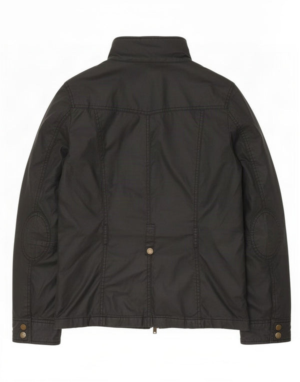 Chaqueta de algodón encerado para mujer Oasis UK 6 XS Gris