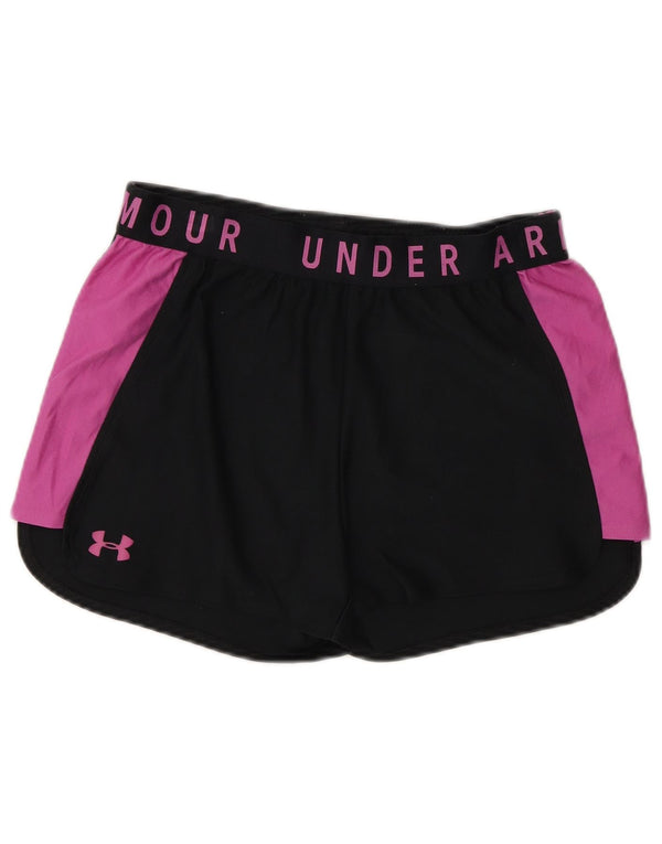 Under Armour Pantalones cortos deportivos Heat Gear para mujer, talla M, color negro