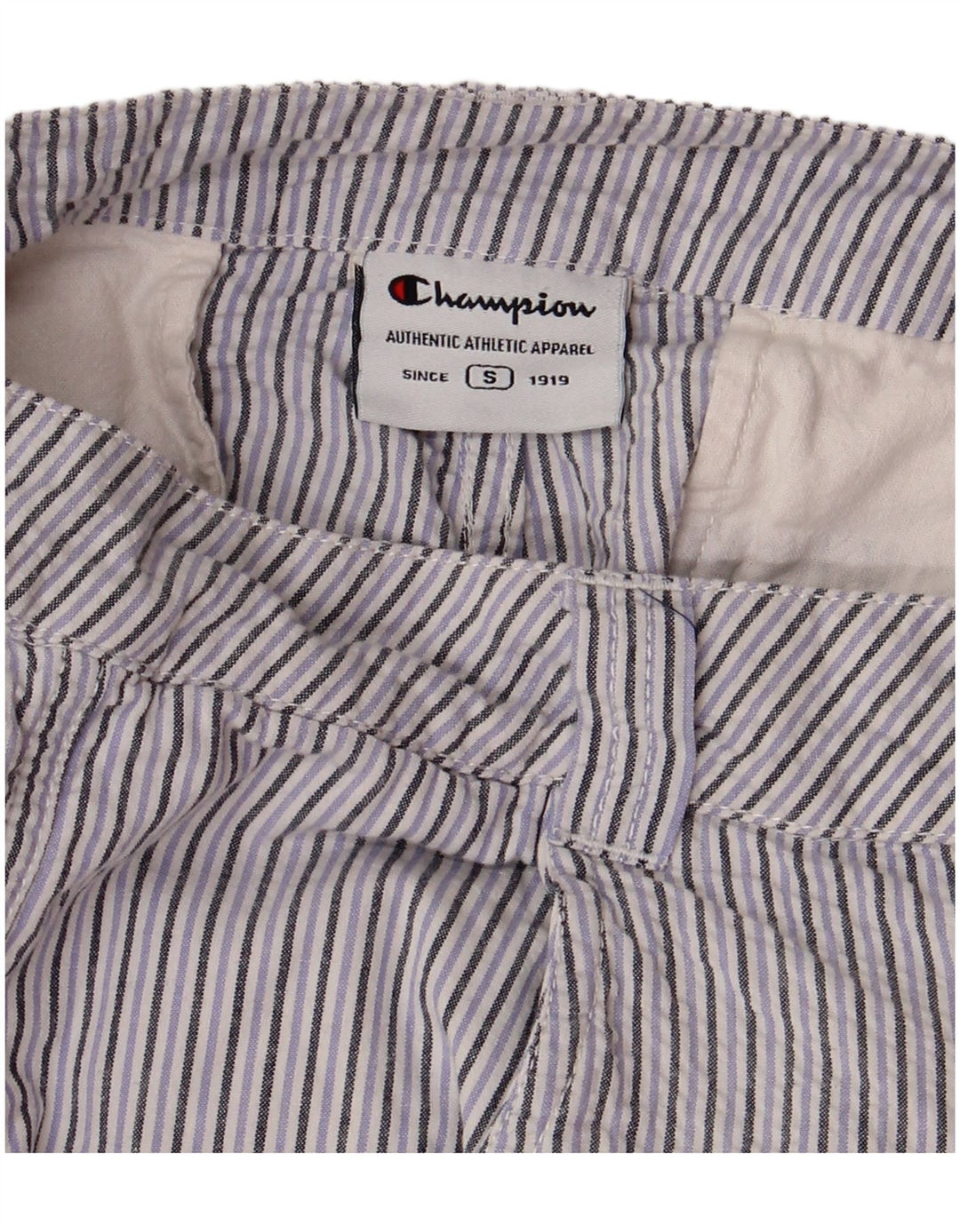 CHAMPION Pantalones cortos chinos para mujer pequeños W27 Púrpura Pinstripe