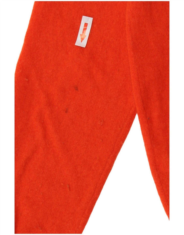 Zara Hombre Jersey Cuello Redondo Jersey Small Lana Naranja