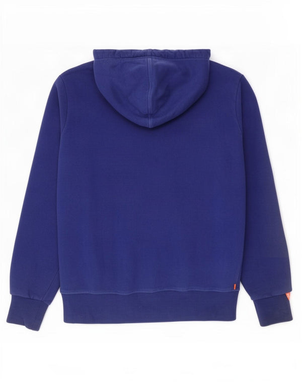Superdry Sudadera con capucha y cremallera para hombre 2XL Algodón azul