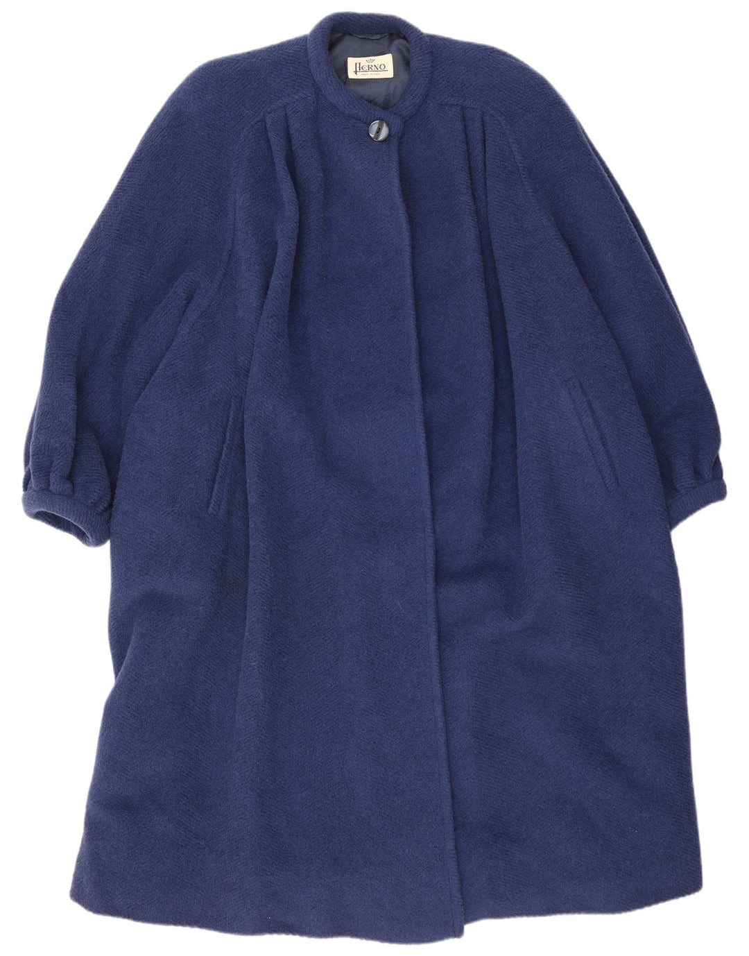 Abrigo Herno Mujer Oversize IT 42 Lana Azul Medio