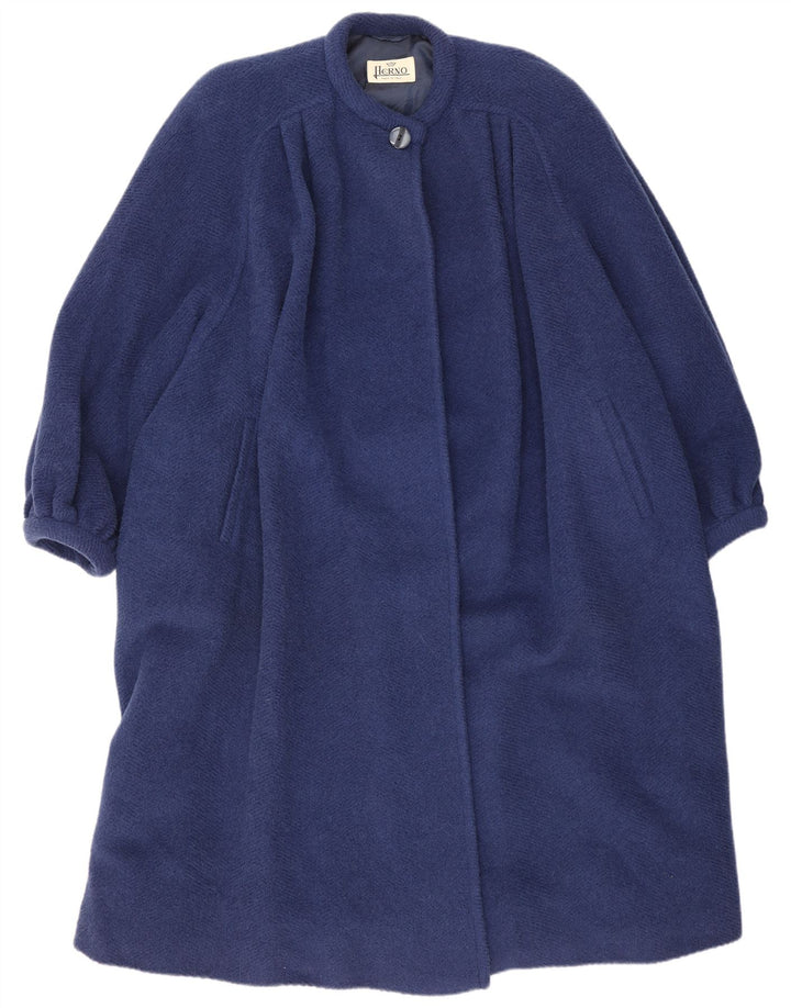 Abrigo Herno Mujer Oversize IT 42 Lana Azul Medio
