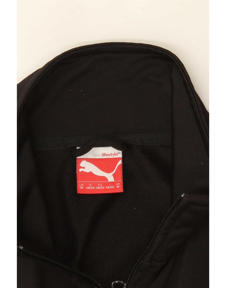 Puma Chaqueta De Chándal Con Gráfico Para Hombre Negro Mediano