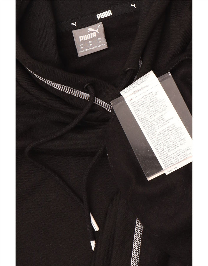 PUMA Jersey con capucha y gráfico extragrande para mujer UK 14 Medium Black Cotton