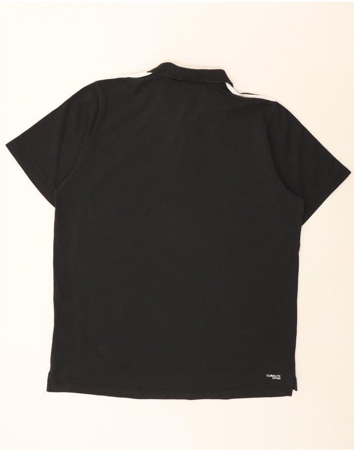 ADIDAS Polo Climalite para hombre 2XL Algodón negro