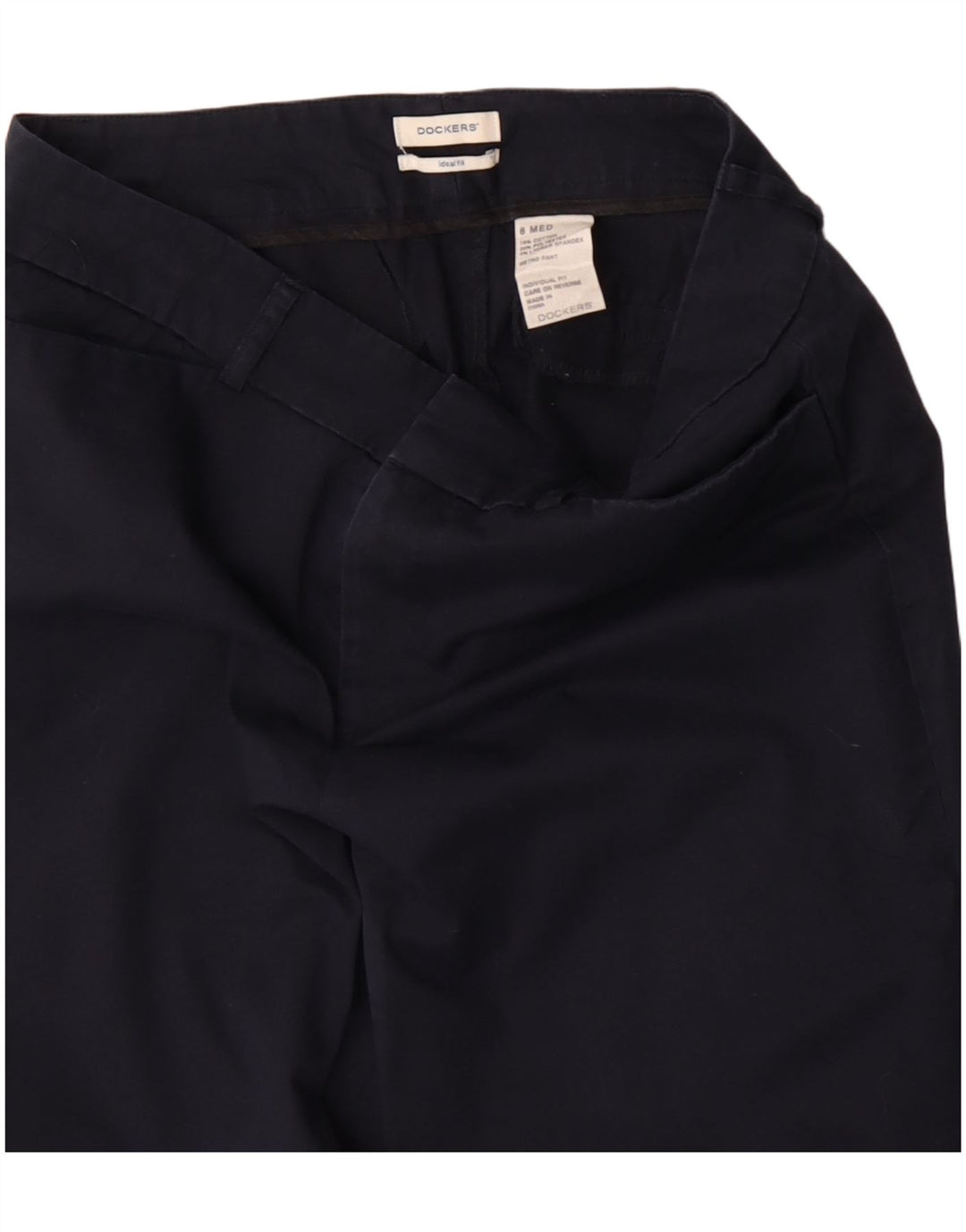 Dockers Pantalones casuales para mujer US 6 Medium W30 L28 Azul marino Algodón