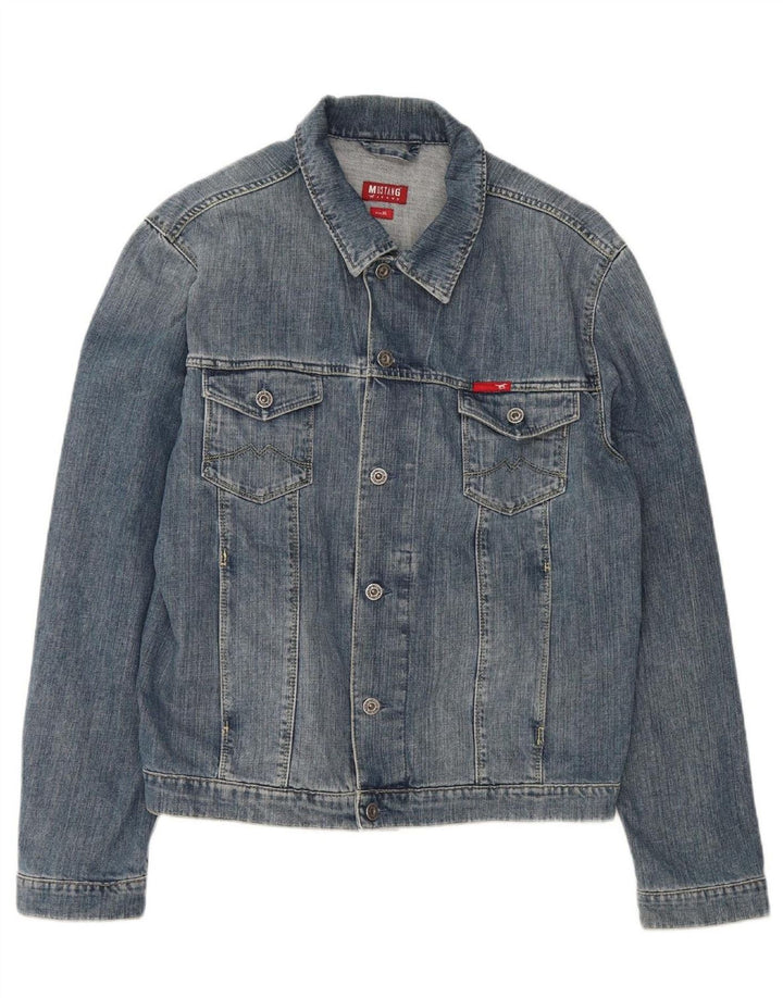 MUSTANG Mens Denim Jacket UK 42 XL Blue Cotton Vintage Mustang and Second-Hand Mustang from Messina Hembry 