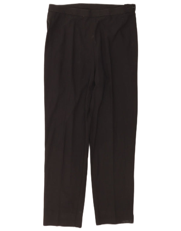 Marks & Spencer Pantalones Casuales Rectos para Mujer UK 40 Large W32 L29 Negro
