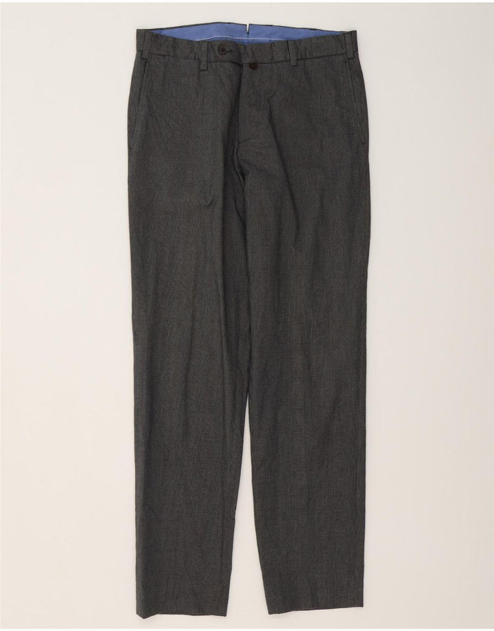 MASSIMO DUTTI Pantalón de traje para hombre EU 40 Medium W31 L31 Gris Pata de gallo