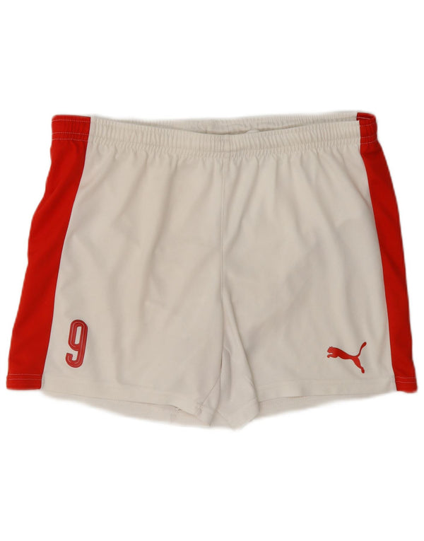 Puma Pantalones cortos deportivos para niño 15-16 años Blanco Colorblock Poliéster