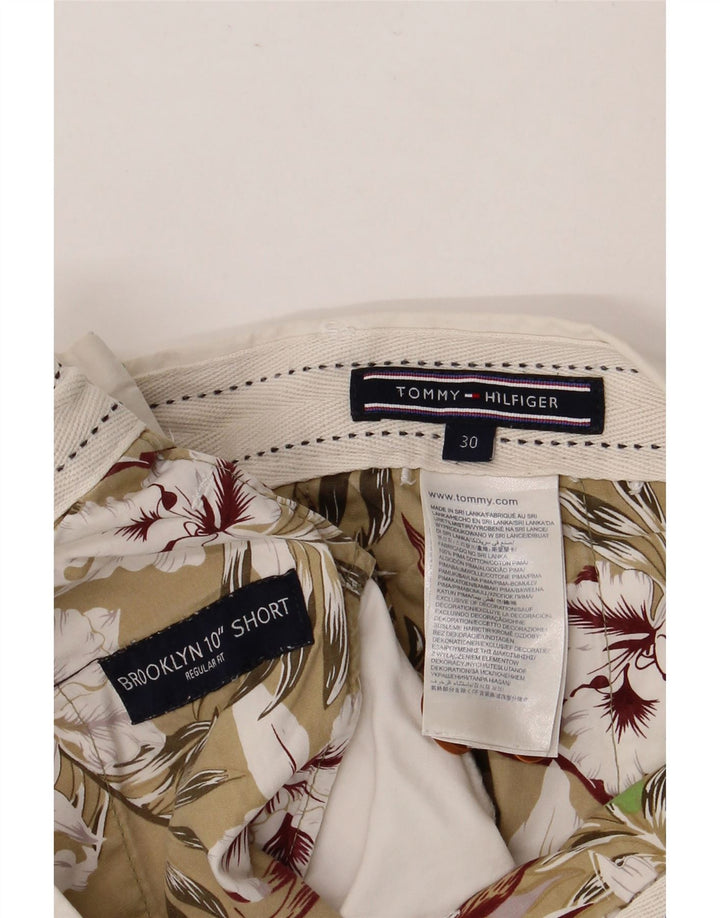 TOMMY HILFIGER Pantalones cortos chinos Brooklyn para hombre W30 Algodón blanco mediano