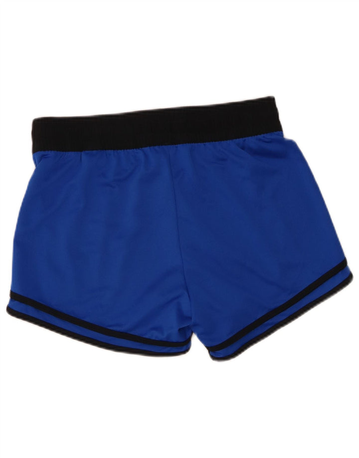 Reebok Pantalones cortos deportivos para mujer UK 8/10 Pequeño azul Colorblock Poliéster