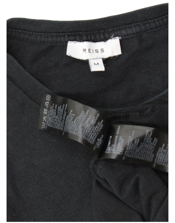 Camiseta Reiss Hombre Top Medium Negro Algodón