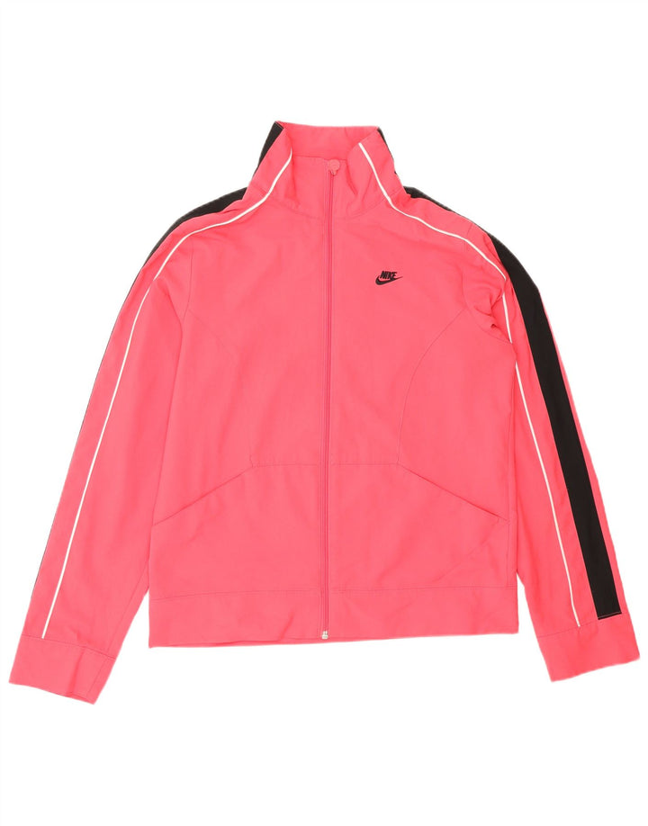 Nike - Chaqueta de chándal para mujer US 4/6 pequeña, color rosa, poliéster