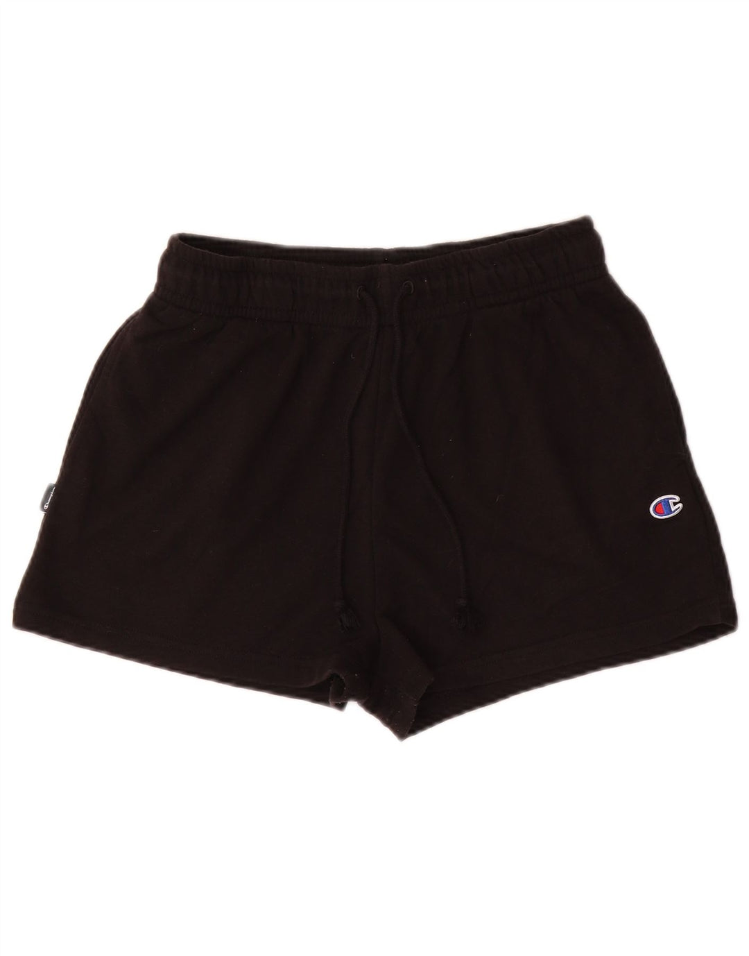 CHAMPION Pantalones cortos deportivos para mujer UK 14 Mediano Algodón negro
