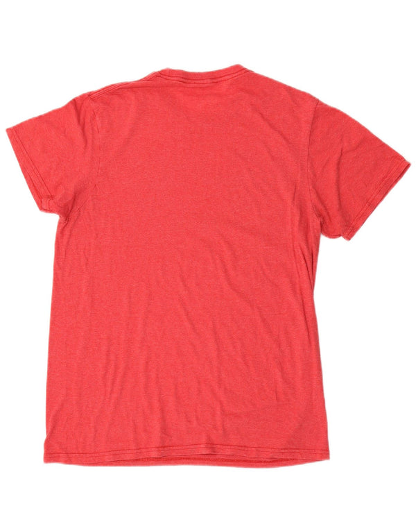 Quiksilver Camiseta gráfica de corte regular para hombre Top de algodón rojo mediano