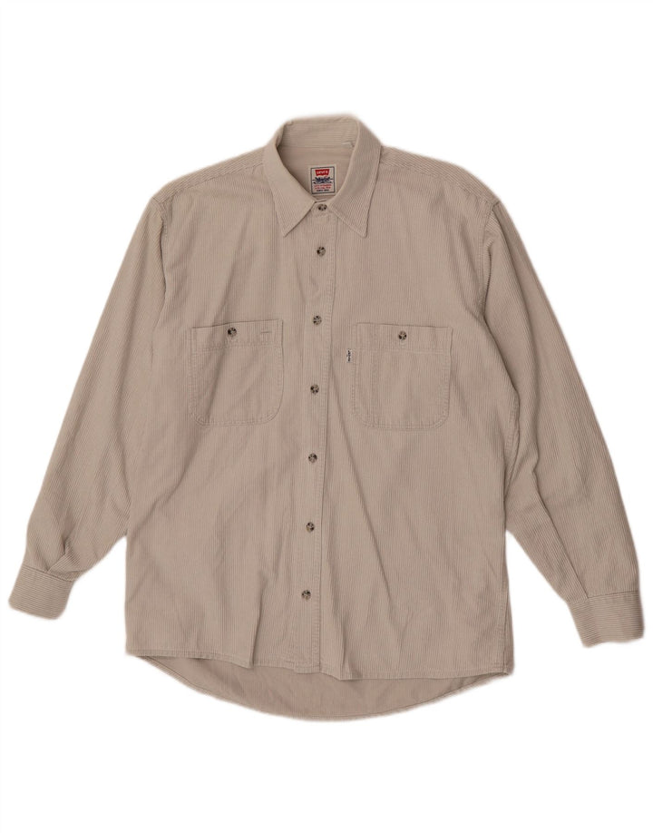 Levi's Hombre Camisa De Pana Mediana Blanco Roto