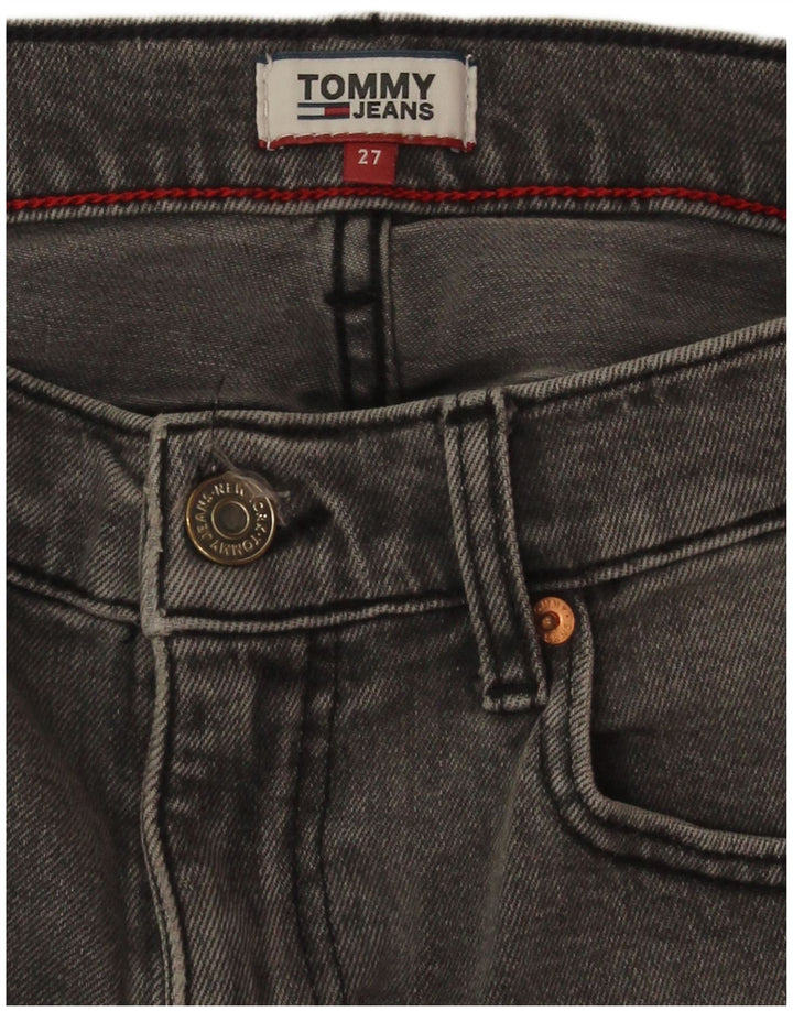 Tommy Hilfiger Shorts De Mezclilla Mujer W27 Pequeño Algodón Gris