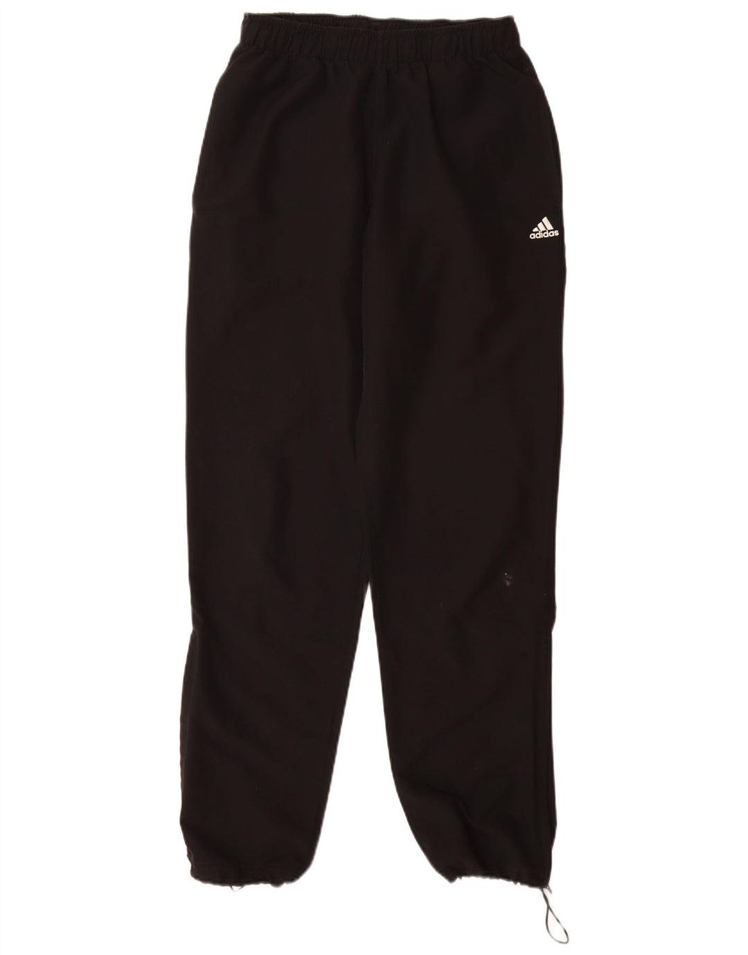 Adidas Hombre Climalite Chándal Pantalones Joggers Pequeño Poliéster Negro