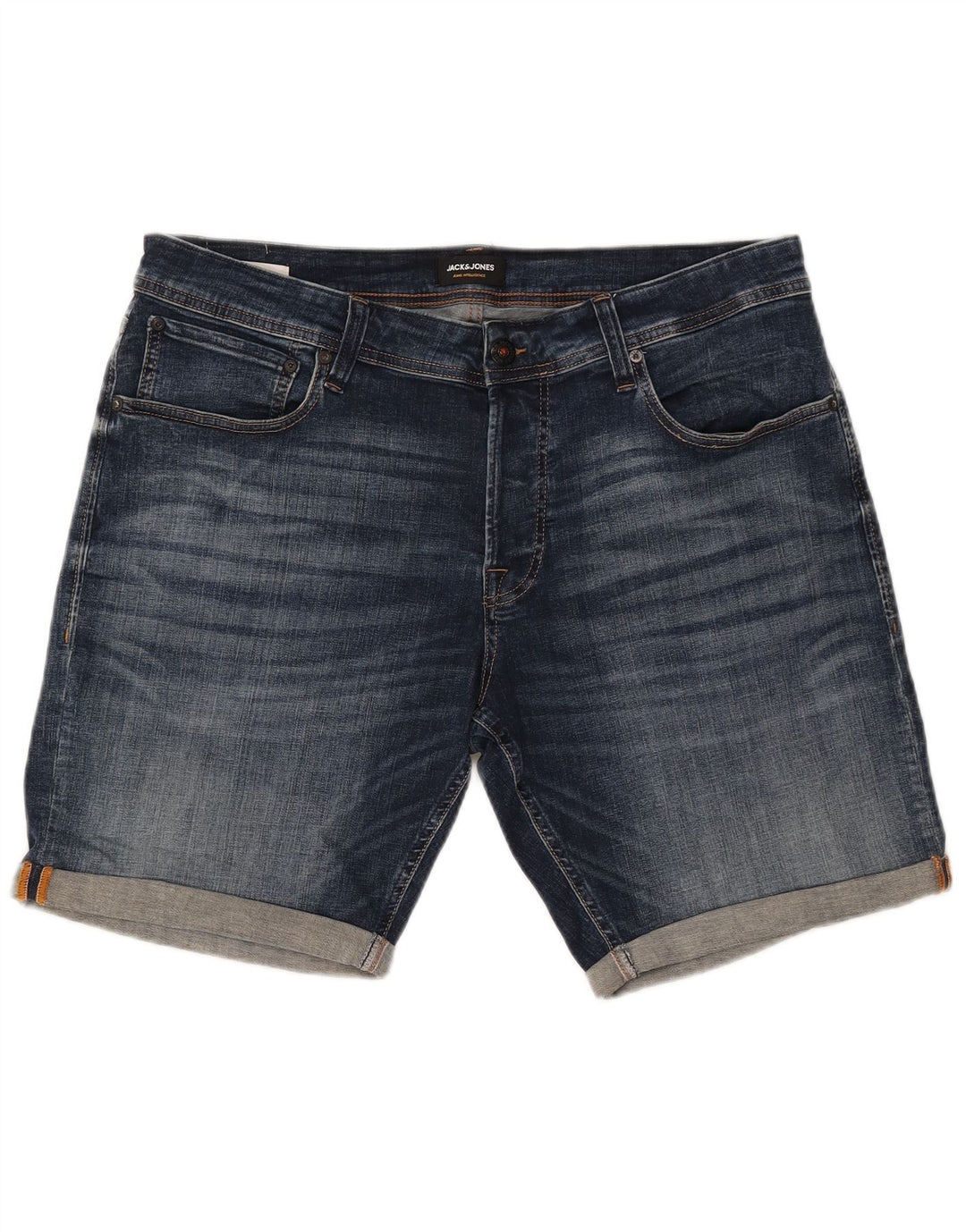 JACK & JONES Pantalones cortos vaqueros para hombre 2XL W42 Algodón azul