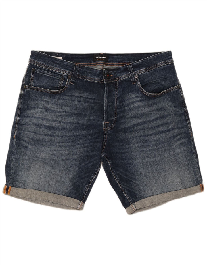 JACK & JONES Pantalones cortos vaqueros para hombre 2XL W42 Algodón azul