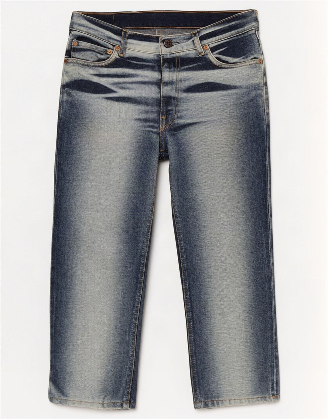 Levi's Hombre 661 Capri Jeans W32 L22 Azul marino Colorblock