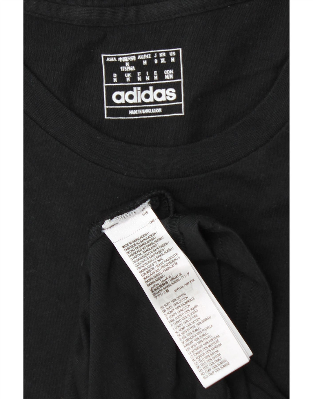 Camiseta Adidas Hombre Top Medium Negro Algodón