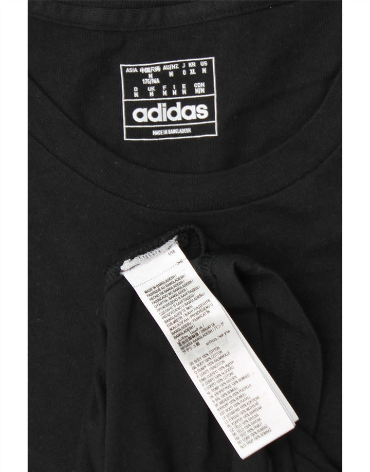 Camiseta Adidas Hombre Top Medium Negro Algodón