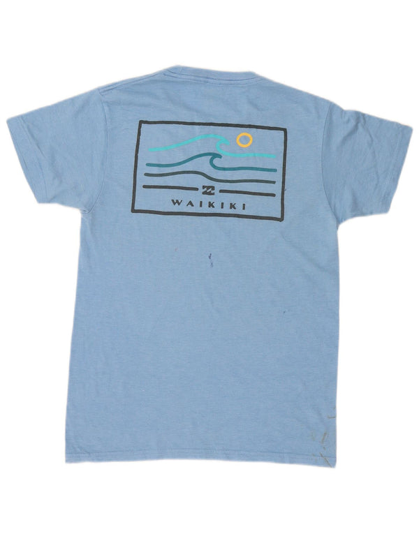 Billabong Hombre Camiseta Gráfica Top Small Azul Algodón