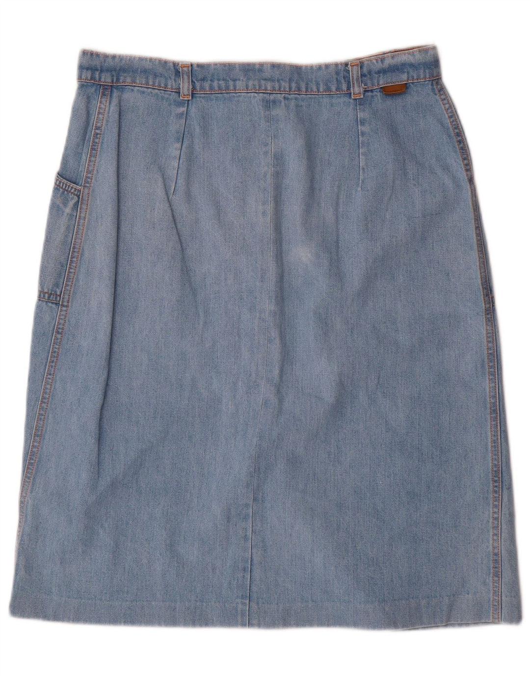 Falda vaquera vintage para mujer W32 azul grande