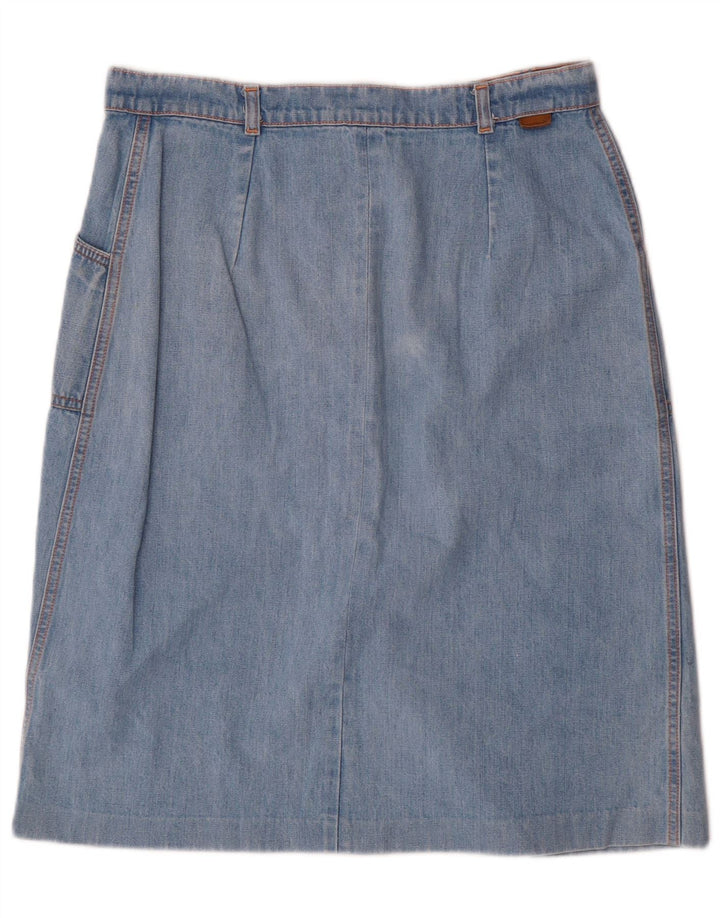 Falda vaquera vintage para mujer W32 azul grande