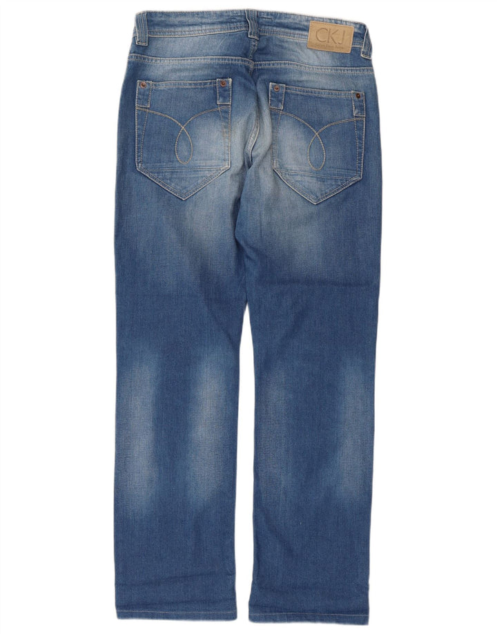 Vaqueros Rectos Calvin Klein Mujer W31 L29 Algodón Azul
