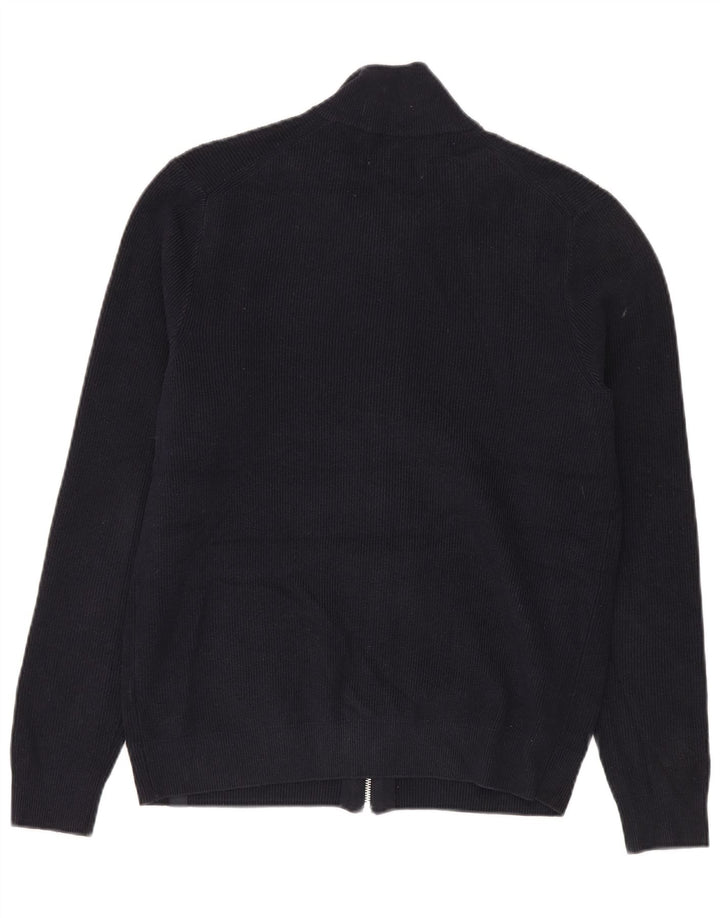 Marks & Spencer Suéter tipo cárdigan para hombre Poliéster azul marino mediano