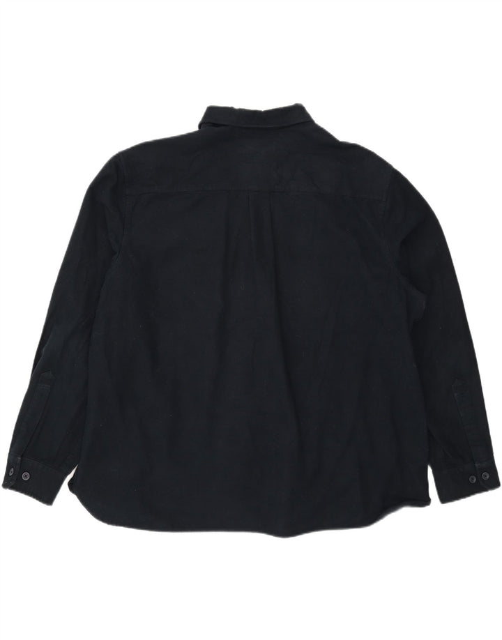 Eddie Bauer Camisa para hombre 2XL Azul marino Algodón