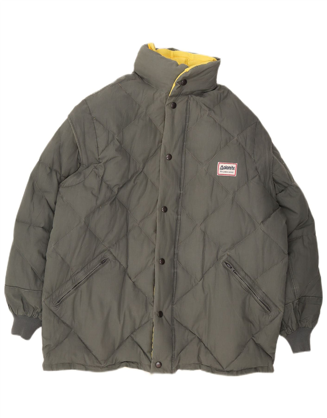 DOLOMITE Chaqueta acolchada reversible con capucha para hombre UK 38 Medium Yellow