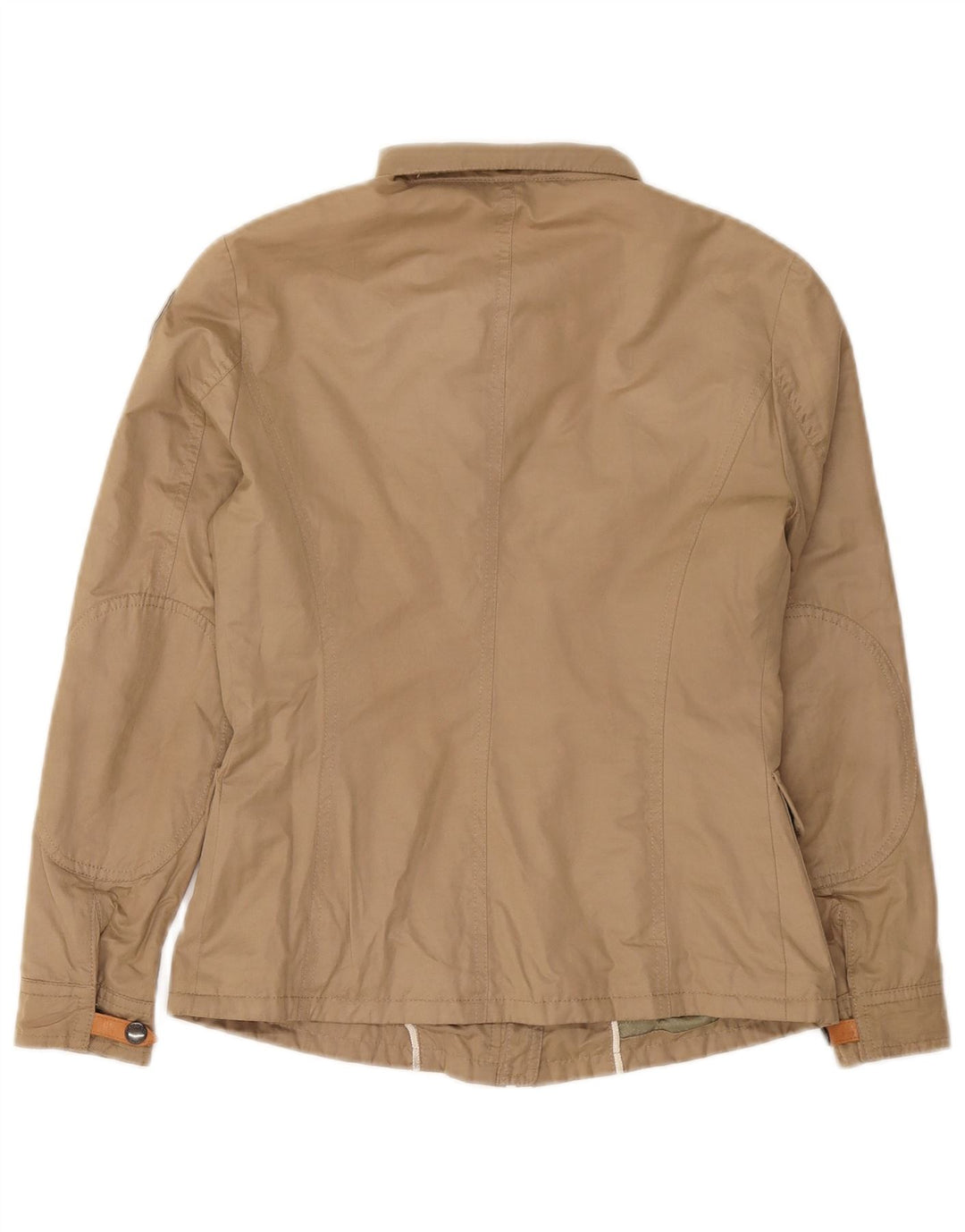 Blauer Chaqueta utilitaria para mujer UK 10 Small Beige Cotton