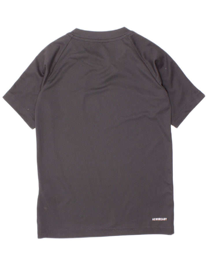 Adidas Boys Aeroready Camiseta Top 7-8 años Negro Poliéster