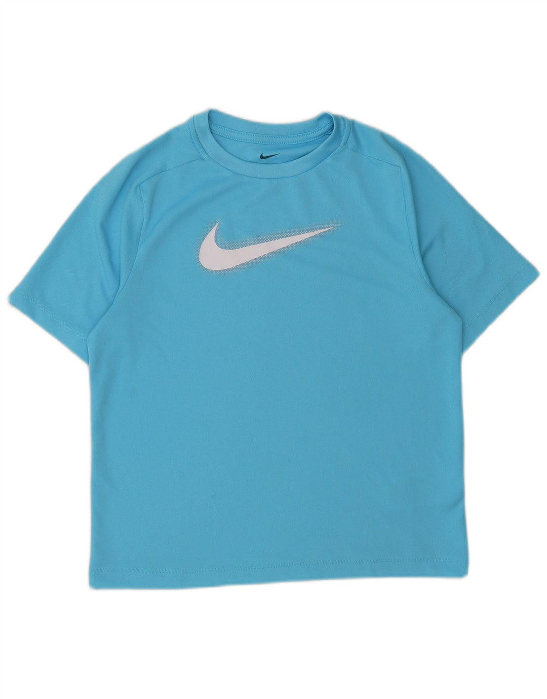 Nike Boys Dri Fit Graphic Camiseta Top 12-13 años Grande Azul Poliéster