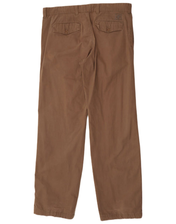 Timberland Pantalón chino recto para hombre W36 L35 Algodón marrón