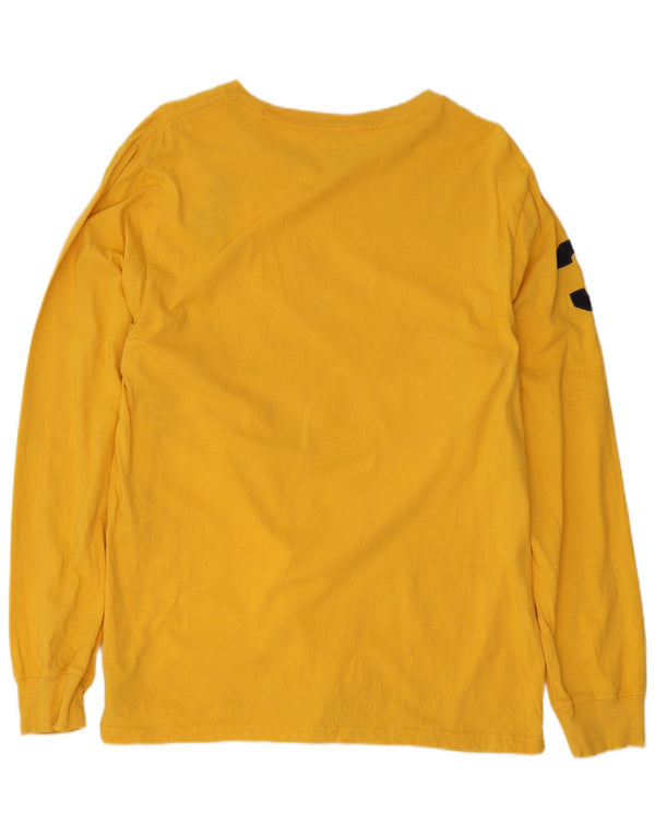 Polo Ralph Lauren Camiseta gráfica para niño manga larga 15-16 años XL Amarillo Algodón