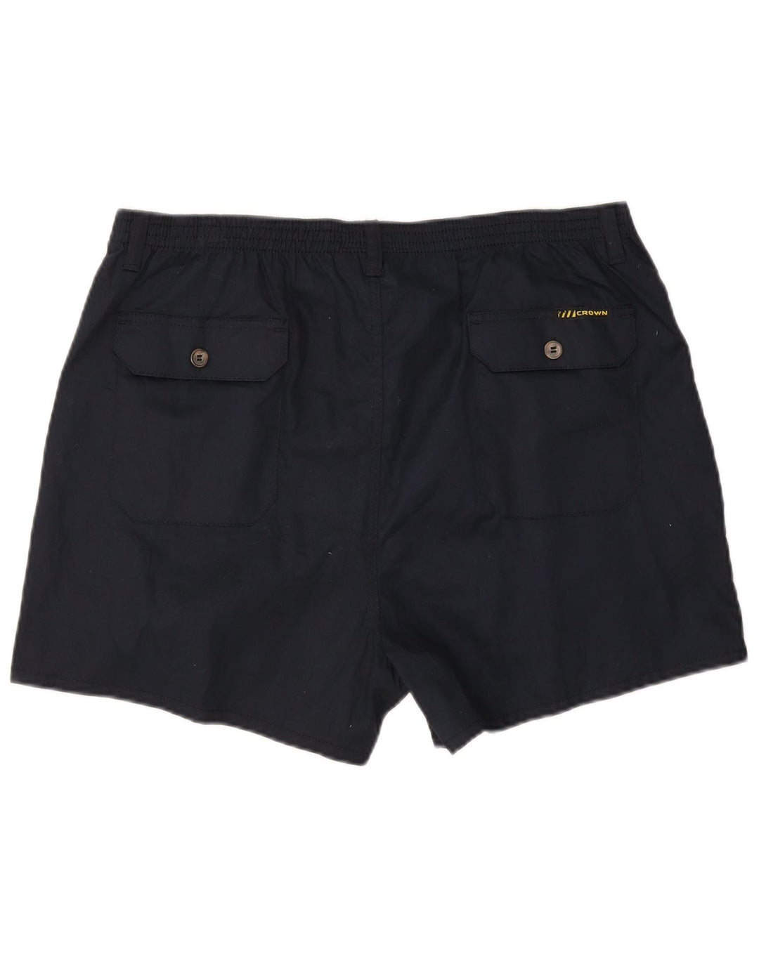 Crown Mens Pegged Chino Shorts W36 Grande Azul Marino Algodón