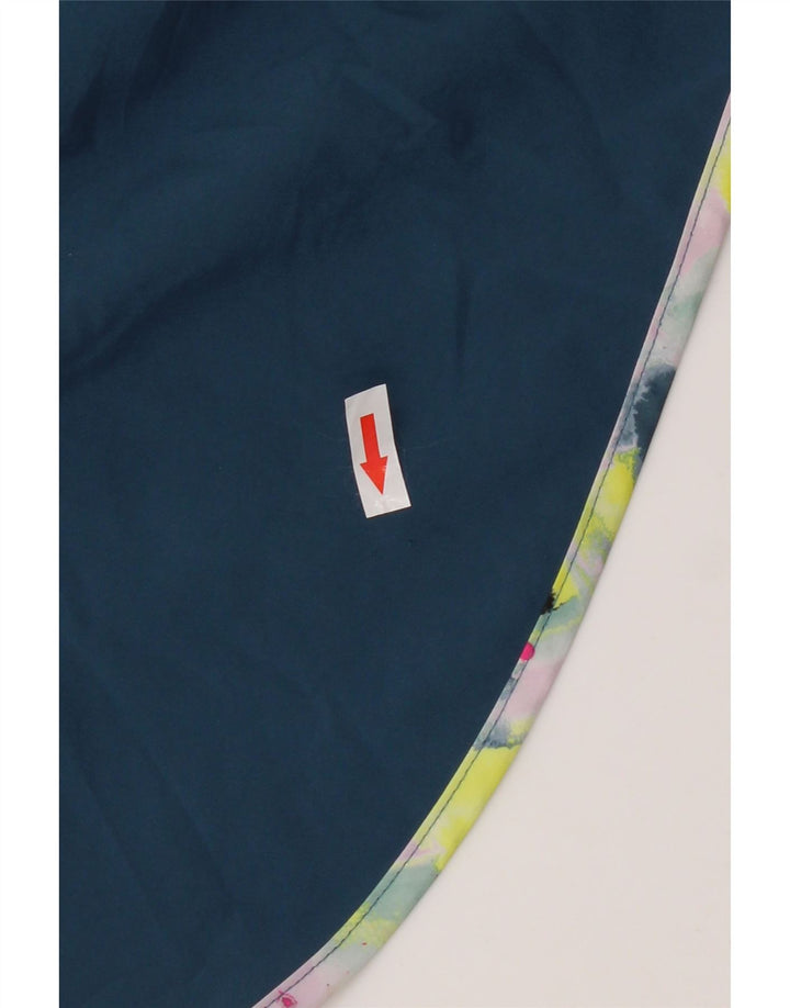 New Balance Pantalones cortos deportivos gráficos para mujer UK 14 Poliéster azul medio