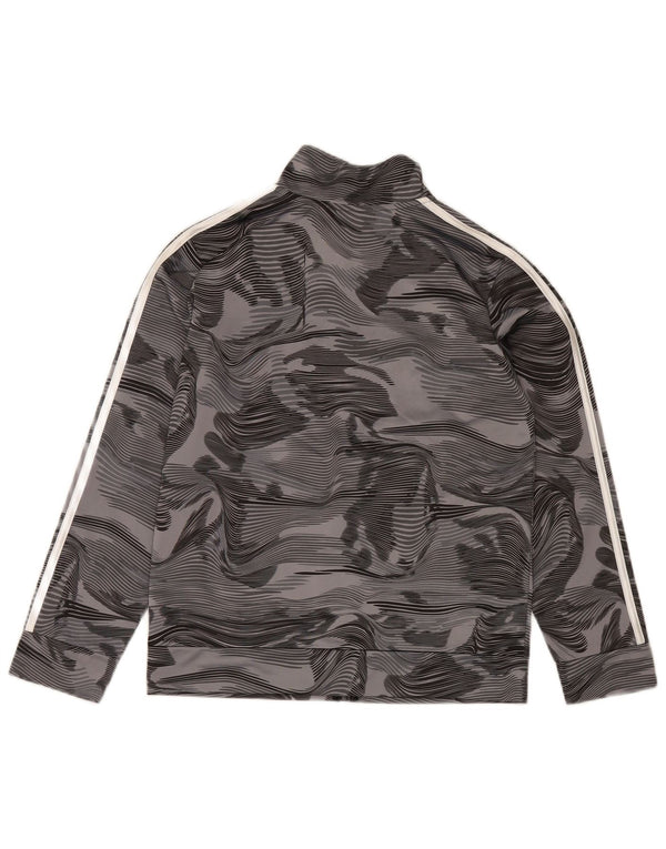Adidas - Chándal para niño, chaqueta superior, 14-15 años, talla grande, gris, camuflaje