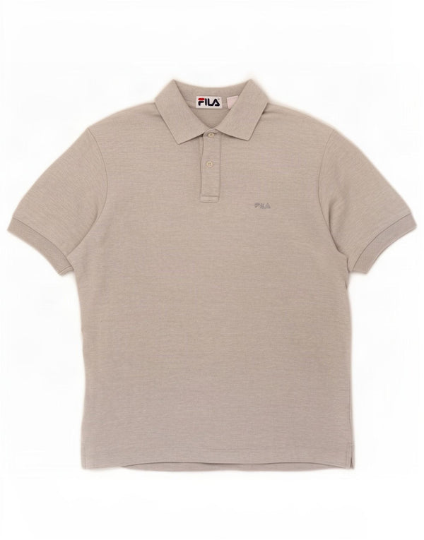 Fila Polo Hombre Pequeño Gris Moteado