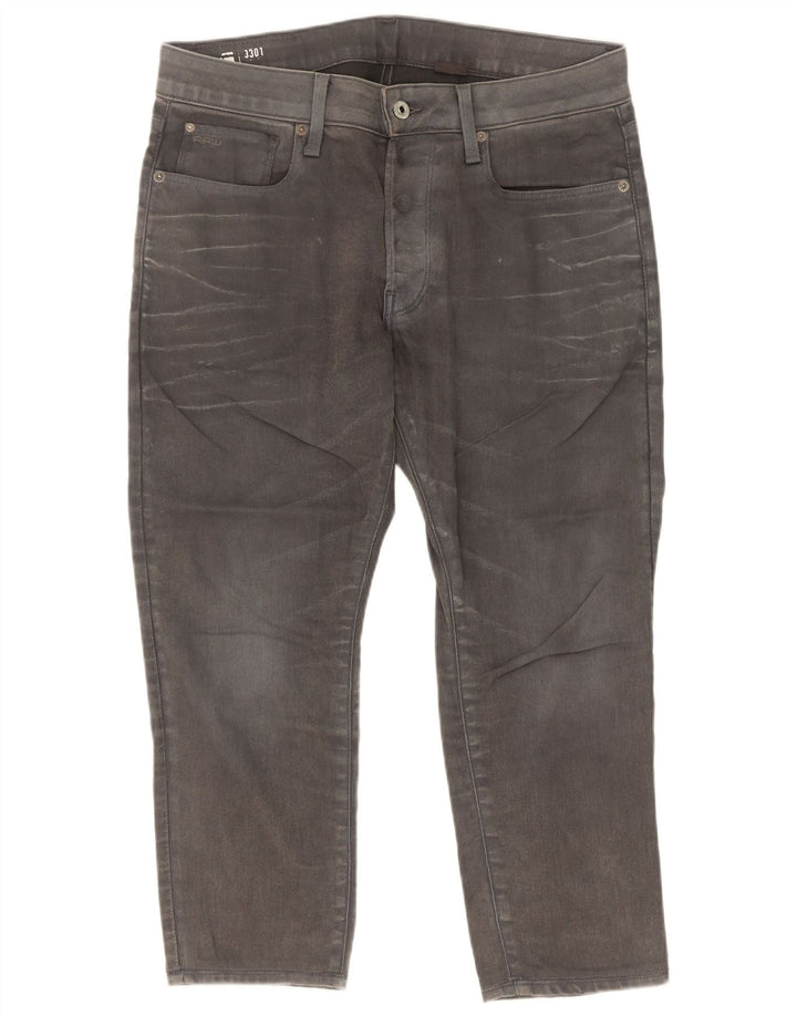 Vaqueros ajustados para hombre G-Star W32 L25 Algodón gris