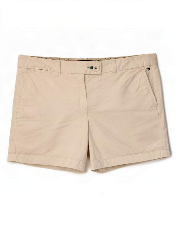 Tommy Hilfiger Pantalones cortos chinos para mujer US 8 Medium W32 Algodón blanco